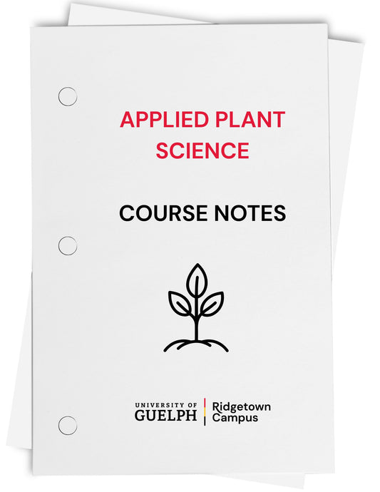 Plant Science and Systems Course Notes