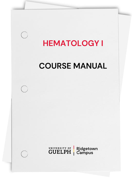 Hematology I Manual