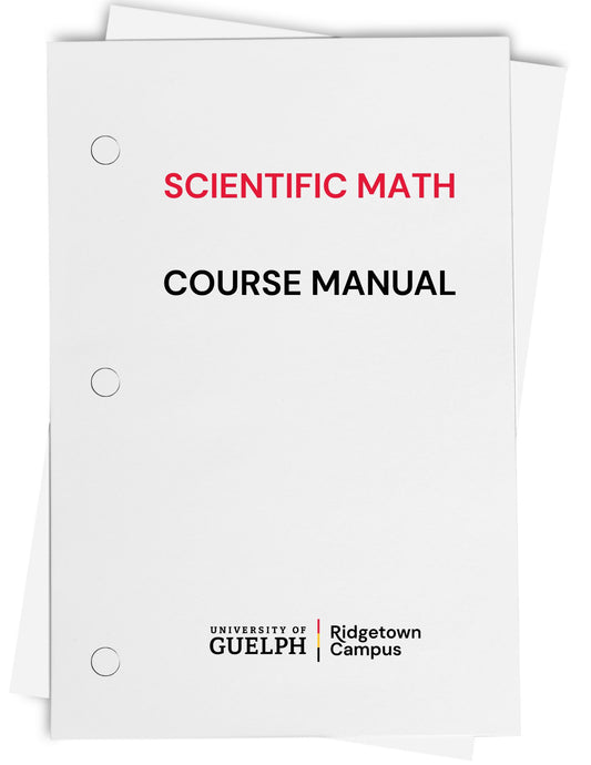 Scientific Math Manual