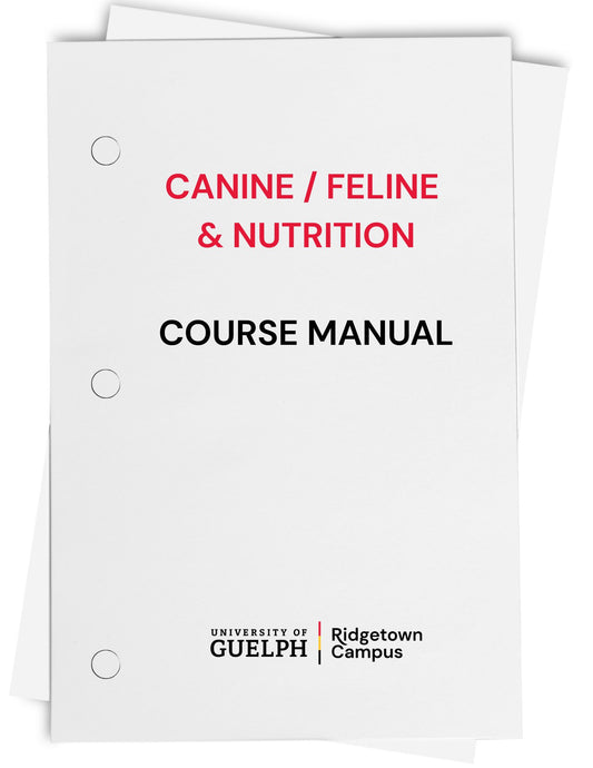 Canine/Feline & Nutrition Manual