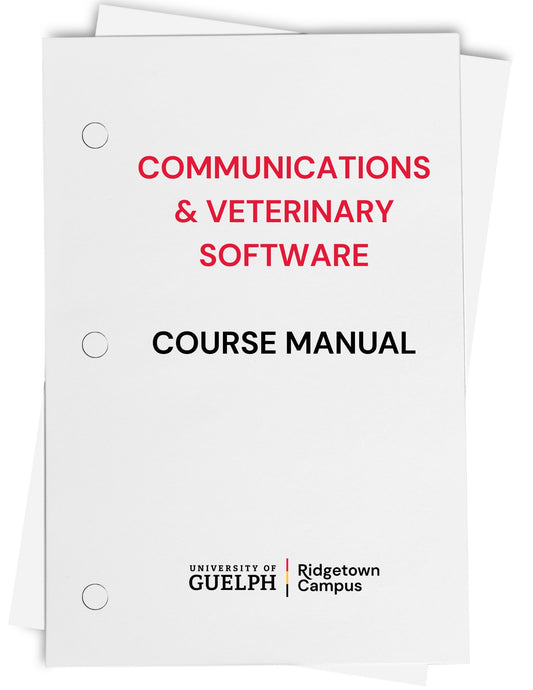 Communications & Veterinary Software Manual