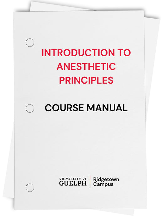Introduction to Anesthetic Principles Manual