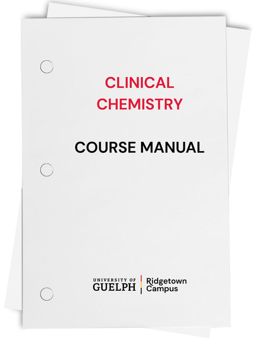 Clinical Chemistry Manual