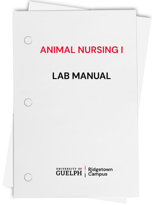 Animal Nursing I Lab Manual
