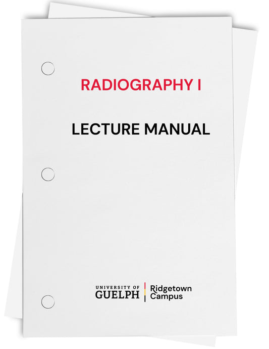 Radiography Lecture Manual