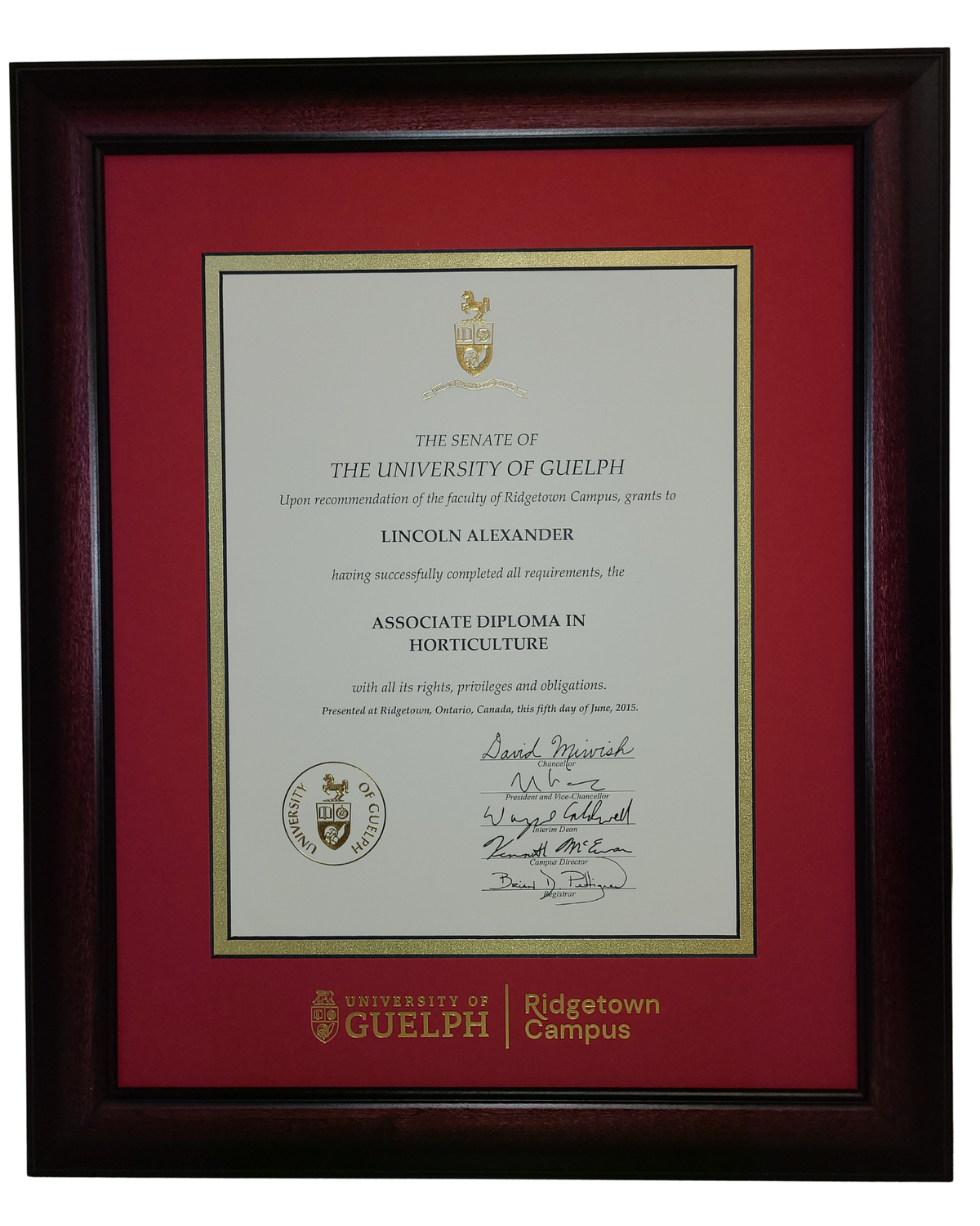 Diploma Frames (on campus pick up)