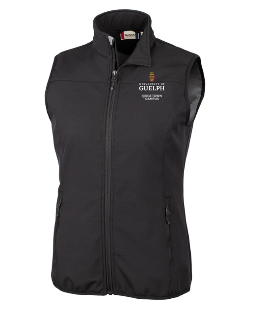 Black Softshell Vest: Ladies