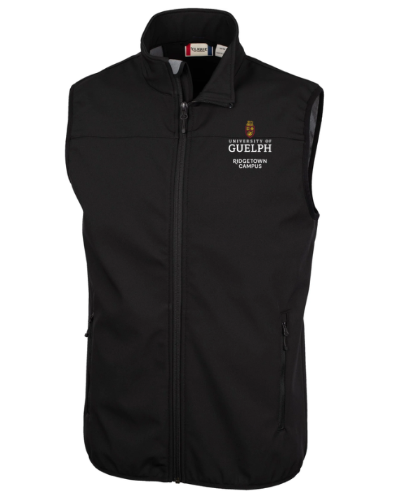 Black Softshell Vest: Mens